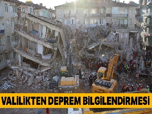 Elazığ Valiliği'nden deprem ile ilgili bilgilendirme