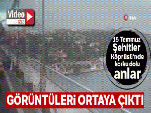 15 Temmuz Şehitler Köprüsü'ne çıkan şahsın atlama anı ortaya çıktı