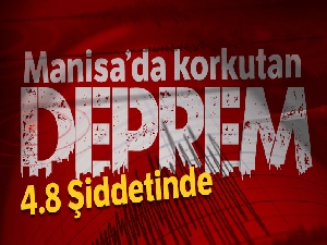 Manisa'da 4.8 büyüklüğünde deprem meydana geldi