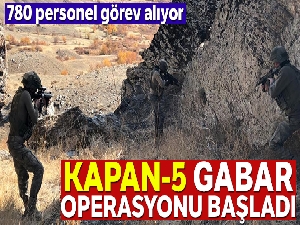 Şırnak'ta Kapan-5 Gabar Operasyonu başladı