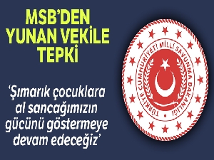 MSB'den Yunan vekile sert tepki