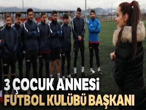 Bolu'da, 3 çocuk annesi iş kadını, futbol kulübüne başkan oldu