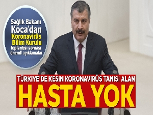 Sağlık Bakanı Fahrettin Koca: 'Türkiye'de kesin korona virüs tanısı alan hastamız olmadı'