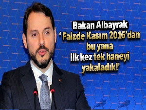 Bakan Albayrak: '2 yıllık gösterge faizde Kasım 2016'dan bu yana ilk kez tek haneyi yakaladık'