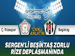 Sergen Yalçın ile Beşiktaş, Rize'den 3 puanla döndü