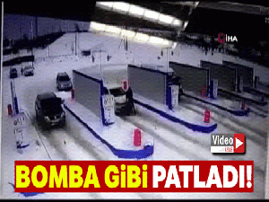 Rusya'da akaryakıt istasyonundaki araçta patlama