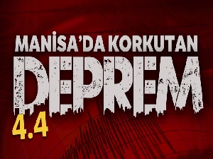 Manisa'da 4.4 büyüklüğünde deprem meydana geldi!