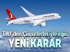 THY, Çin uçuşlarını Şubat sonuna kadar iptal etti