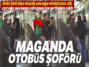 Özel halk otobüsündeki kavga çocukların çekirdek yemesinden çıkmış