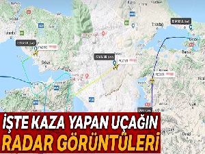 Kaza yapan uçağın radar ekran görüntüleri ortaya çıktı