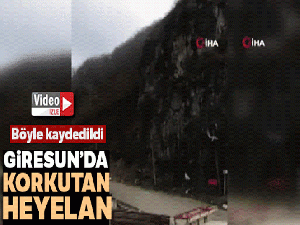 Giresun'da heyelan