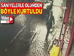 İzmir'de bir kadın ölümden böyle kurtuldu