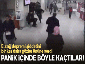Elazığ depreminin şiddeti hastanedeki kameralara böyle yansıdı
