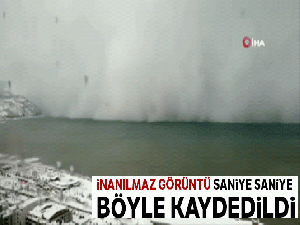 Kar fırtınası böyle geldi