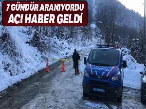 Derede kaybolan operatörün cansız bedeni bulundu