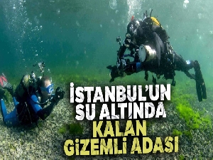 İstanbul'un su altında kalan gizemli adası dalgıçlar tarafından görüntülendi