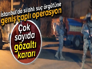 İstanbul'da silahlı suç örgütüne geniş çaplı operasyon düzenlendi: Çok sayıda gözaltı