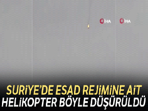 Suriye'de Esad rejimine ait helikopter düşürüldü