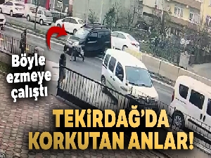 Hasmını karakol önünde aracıyla ezmeye çalıştı
