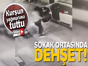 Husumetlisini taksiye binerken böyle vurdu