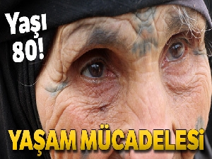 80 yaşındaki Suriyeli kadının çaresizliği