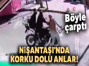 Ters yönden gelen motosiklet sürücüsü yayaya çarptı