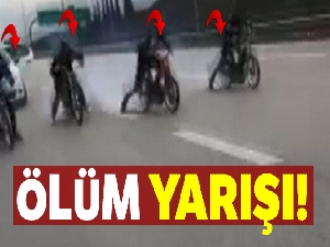 Otobanda ölüm yarışı