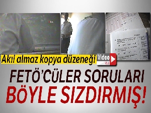 Akıl almaz kopya düzeneği!