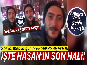 Ankara Valisi paylaştı! İşte sosyal medyanın konuştuğu Hasan'ın son hali...