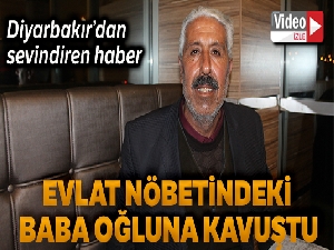 Diyarbakır'da evlat nöbeti tutan baba Melik Aslan evladına kavuştu