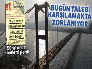 50 yıl önce yapımına karşı çıkılan Boğaziçi Köprüsü, trafik yoğunluğunu karşılamakta zorlanıyor