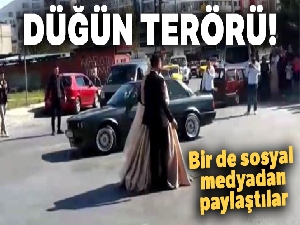 İstanbul'da düğün konvoylarında şoke eden görüntüler kamerada