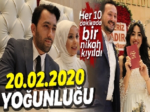 Nikah dairelerinde ‘özel' gün yoğunluğu