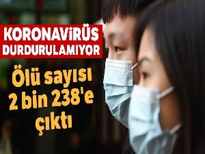 Çin'de korona virüsünden ölenlerin sayısı 2 bin 238'e çıktı