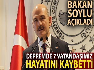 İçişleri Bakanı Soylu: ”9 vatandaşımızı kaybettik”
