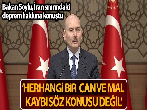 İçişleri Bakanı Soylu: 'Herhangi bir can ve mal kaybı söz konusu değil'