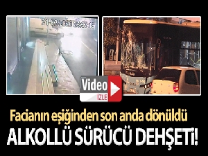 Alkollü sürücünün ortalığı savaş alanına çevirdiği kaza kamerada