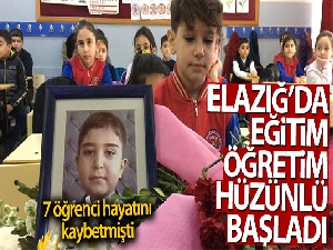 Elazığ'da 3 hafta aranın ardından ders zili çaldı