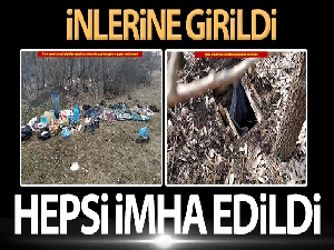 Diyarbakır'da teröristlerin inleri imha edildi