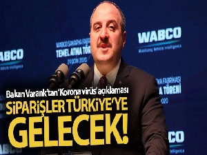 Bakan Varank: 'Çin'den yapılan aramalı tedariklerinin bir kısmının ülkemize kayma durumu var'
