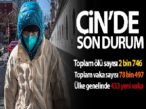 Çin'de korona virüsü nedeniyle ölenlerin sayısı 2 bin 746'ya çıktı