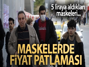 Tıbbi maskede fiyat patlaması