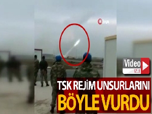 TSK'nın rejim unsurlarına ateş açma anı kamerada