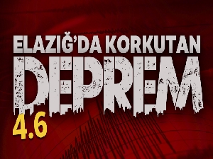 Elazığ'da 4.6 büyüklüğünde deprem oldu! Son dakika Elazığ depremleri...