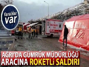 Ağrı'da servis aracına roketli saldırı!