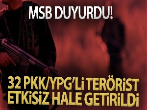 MSB duyurdu! Ayrı ayrı operasyonlarda 56 terörist etkisiz hale getirildi
