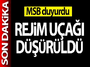 MSB duyurdu: 'Rejime ait bir L-39 savaş uçağı düşürüldü'