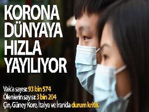 Korona dünyaya hızla yayılıyor