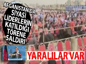 Afganistan'da siyasi liderlerin katıldığı törene saldırı