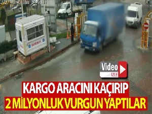 Başakşehir'de kargo aracını çalıp 2 milyonluk vurgun yaptılar